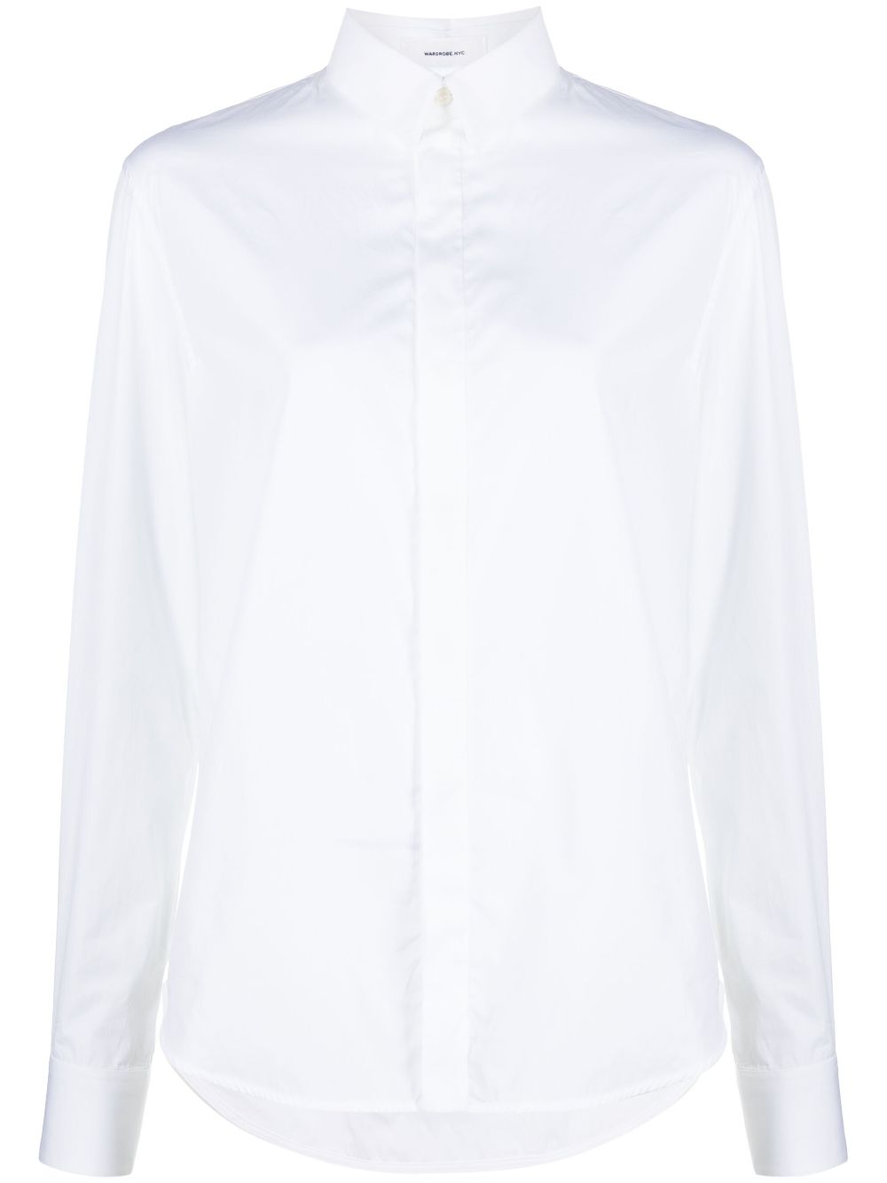 Long-sleeve cotton shirt - White