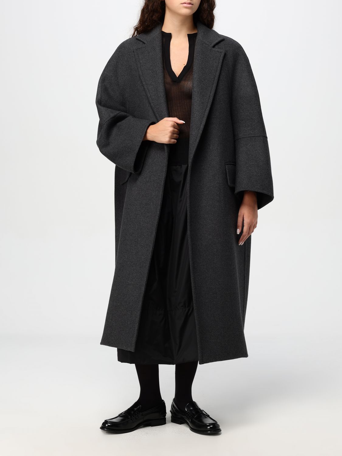 Coat Woman color Grey