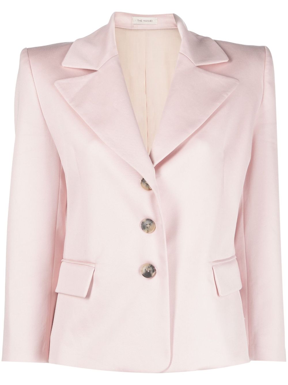 Arda single-breasted cotton blazer - Pink