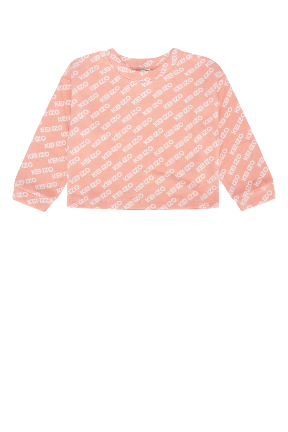 Logo-Embroidered Cotton Sweatshirt — Pink