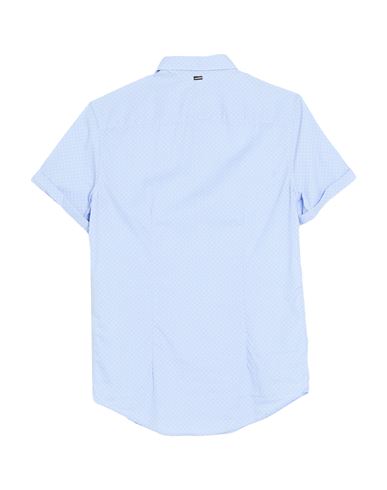 Man Shirt Sky blue Size 15 Cotton