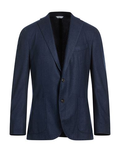 Man Blazer Blue Size 36 Wool, Polyester