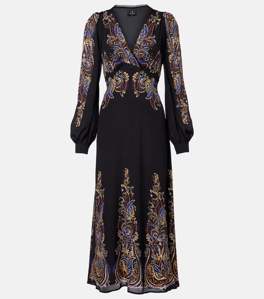 Paisley midi dress