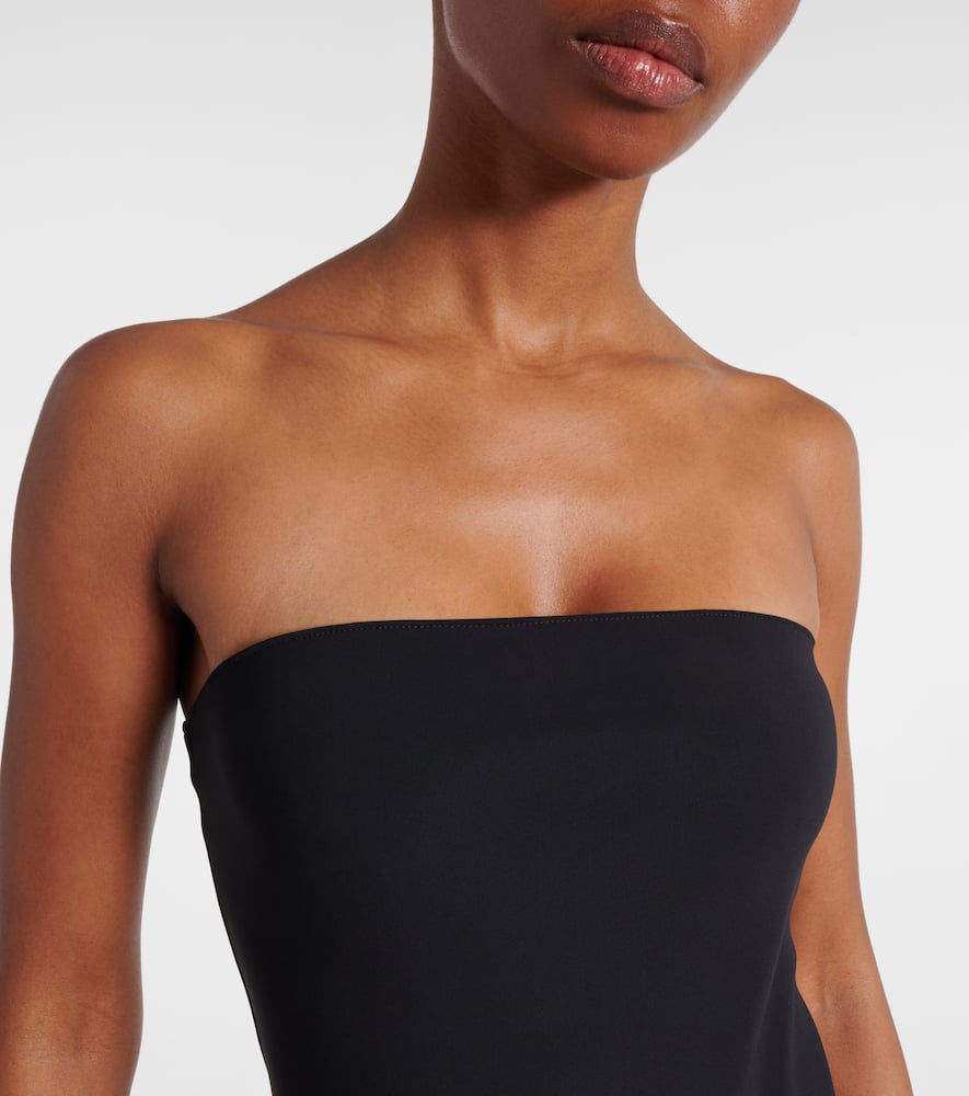 Bustier taffeta gown