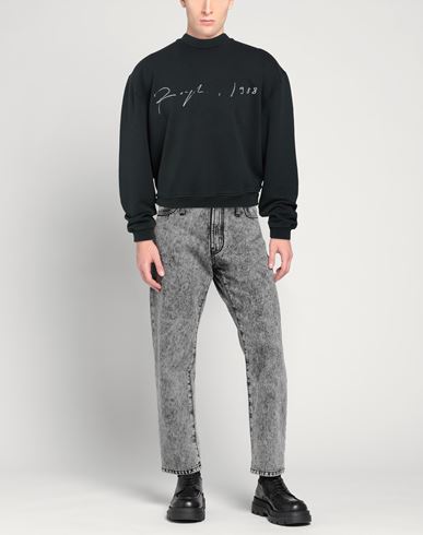Man Sweatshirt Charcoal Size L Cotton