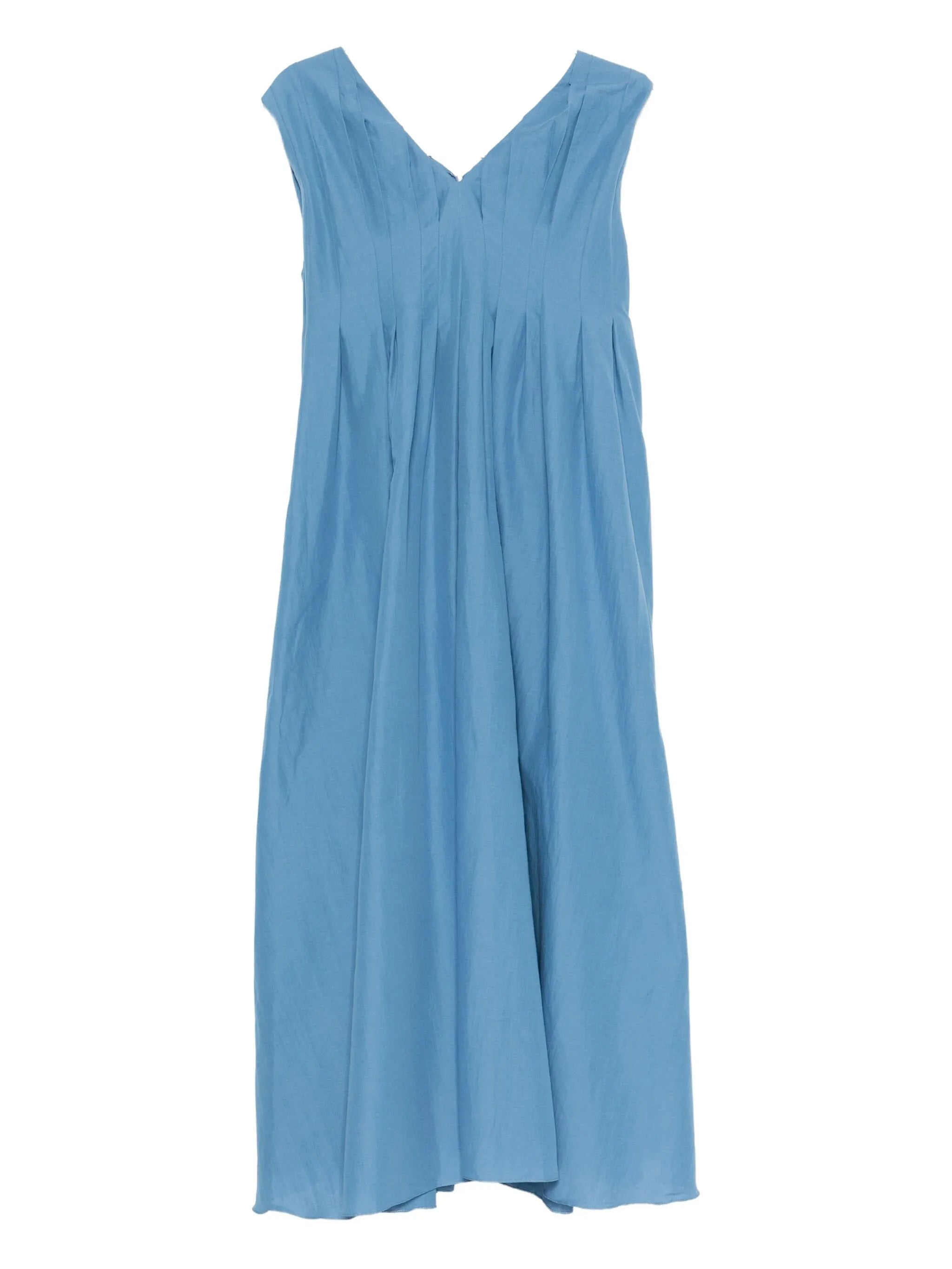 Long Sleeveless Dress with Tie Ribbons - Size 40