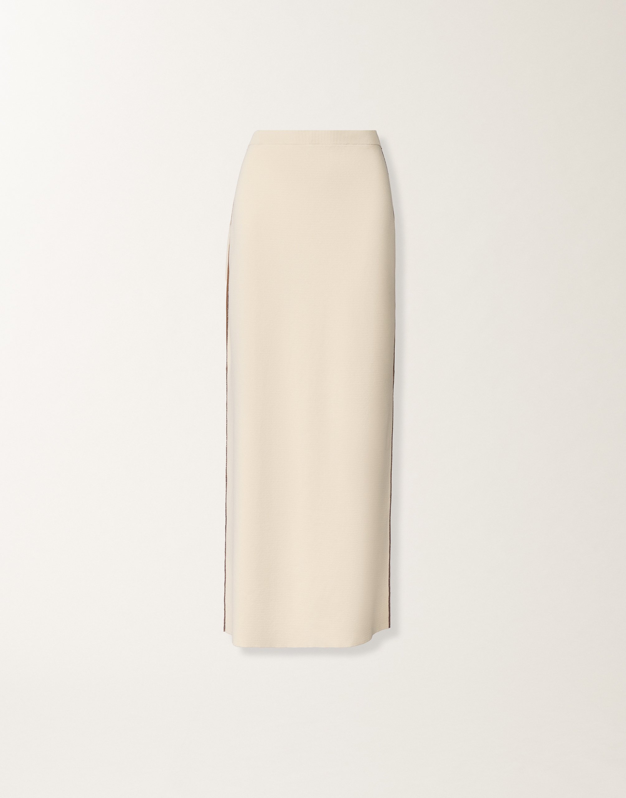 Skirt in organic cotton, butter and wicker