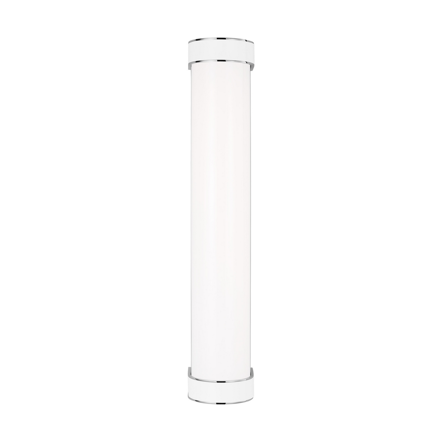 Visual Comfort Studio Monroe Bathroom Vanity Light in Polished Nickel And Gloss White by Kate Spade New York