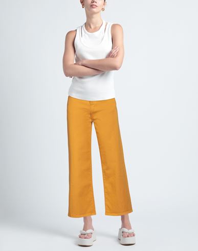 True Nyc Woman Pants Marigold Size 27 Cotton, Elastane