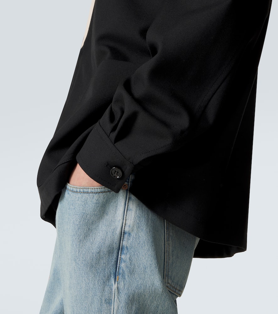 VLogo gabardine jacket
