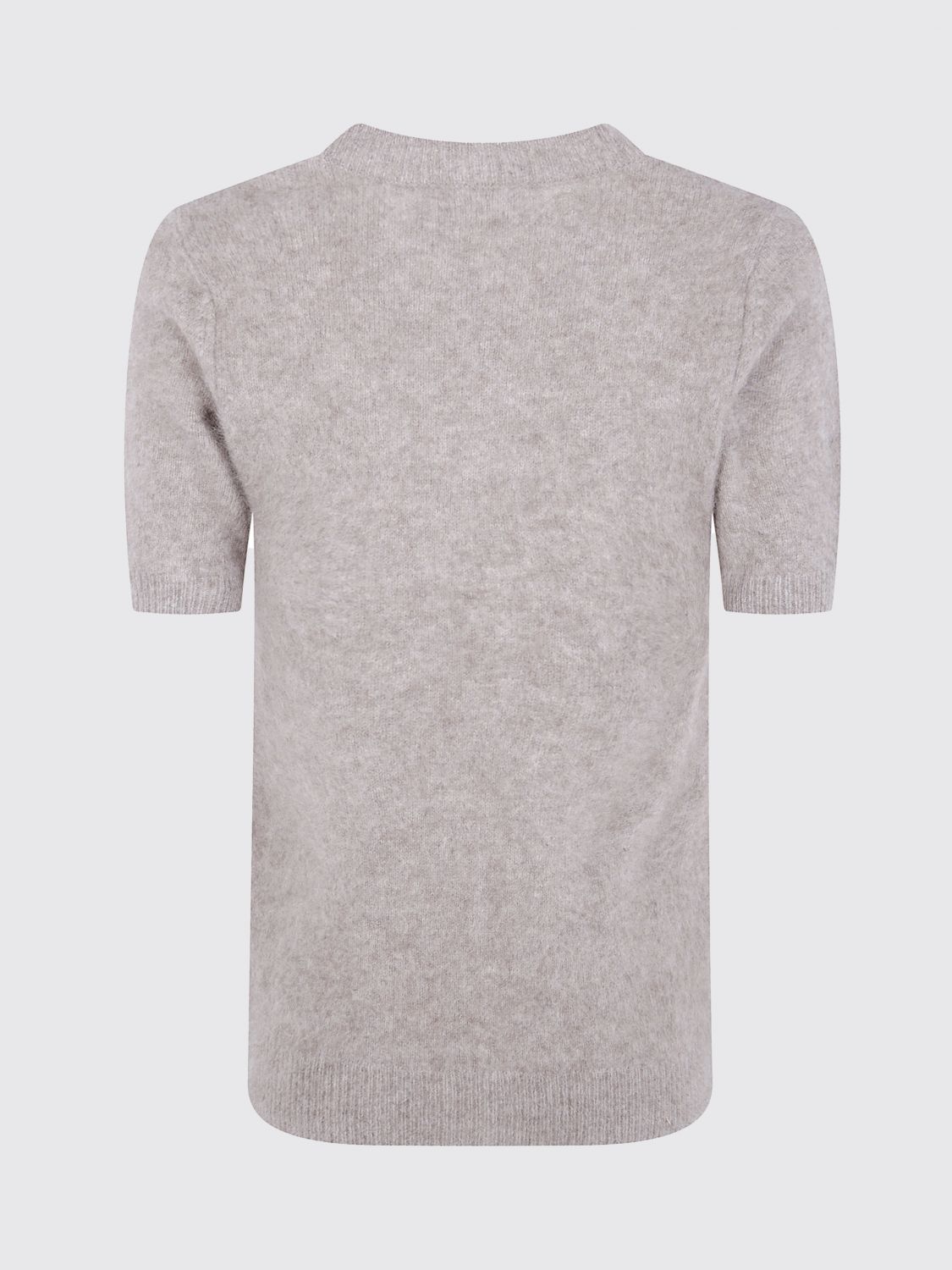 Short-Sleeved Crew-Neck Jumper P. A.R. O.S. H. in Yak and Wool Blend