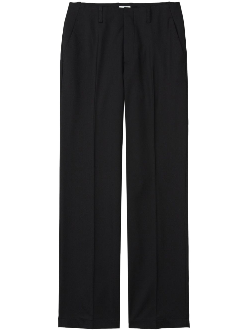 Sasia straight-leg trousers - Black