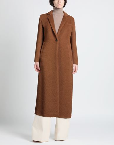 Woman Coat Camel Size 10 Alpaca wool, Virgin Wool