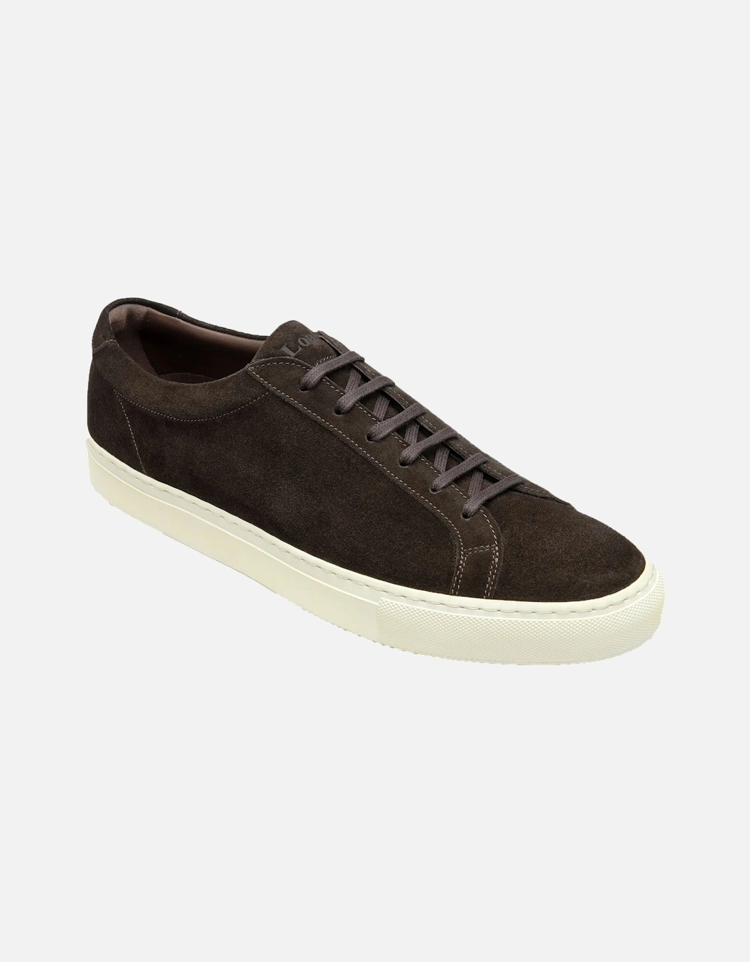 Men's Loake Sprint Casual Shoe Dark Brown Suede - Size: 10
