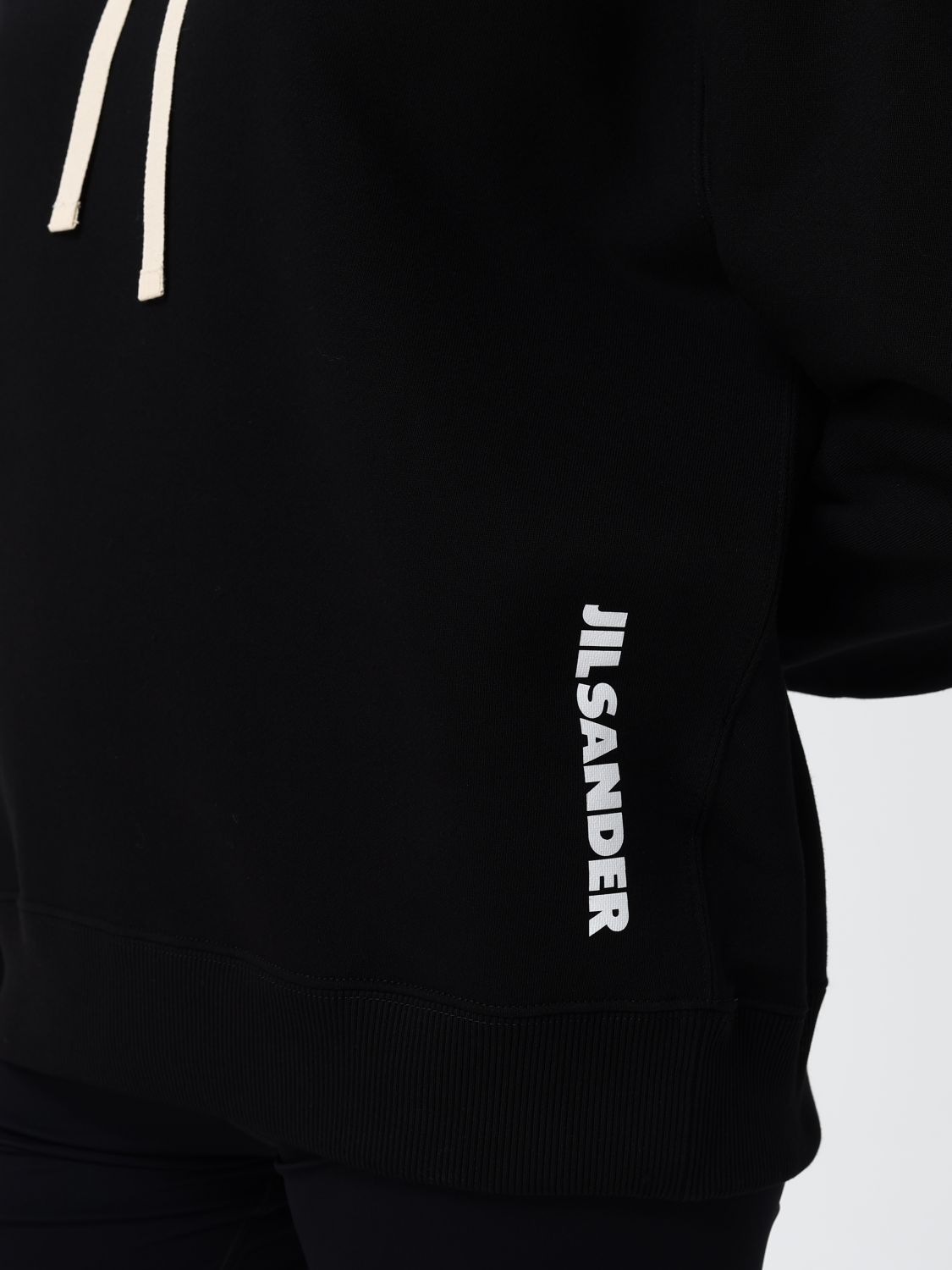 Relaxed Fit Cotton Hoodie with Contrasting Logo