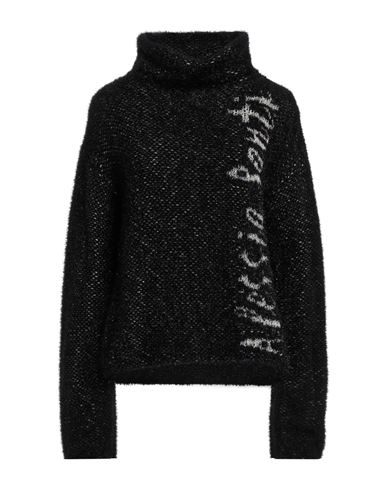 Woman Turtleneck Black Size 2 Polyamide, Acrylic, Wool, Polyester