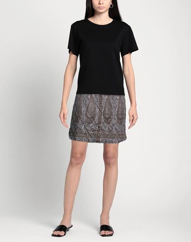 Woman Mini skirt Grey Size S Cotton
