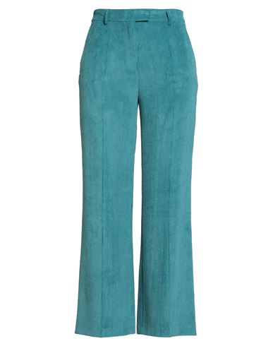 Woman Pants Turquoise Size 10 Polyester, Polyamide, Elastane