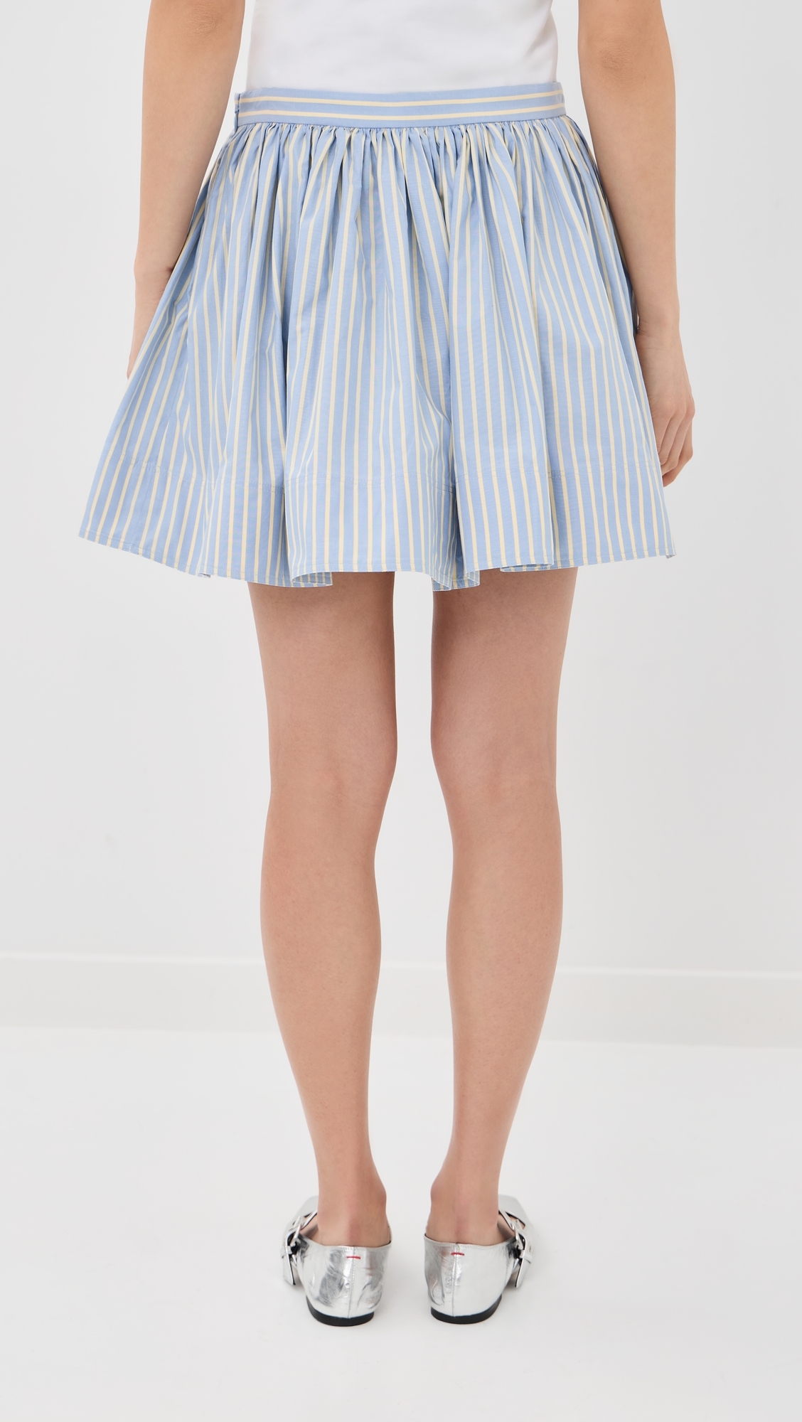 Stripe Mini Skirt Stripes Blue/Yellow