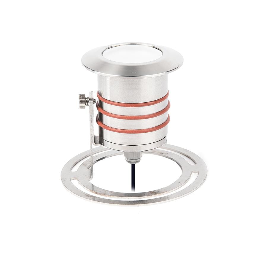 WAC Lighting 1-Light LED 2" 12V Round Submersible Light in Stainless Stee