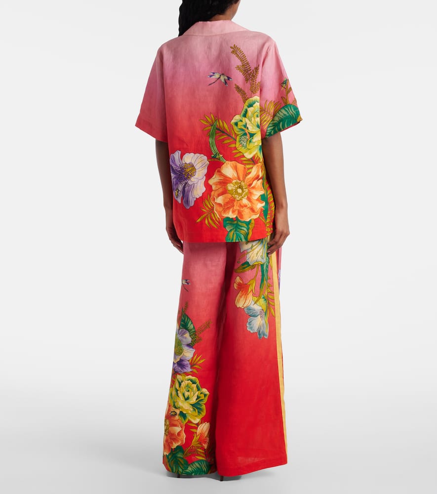 Alémais Inez floral linen shirt
