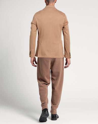 Man Blazer Camel Size 40 Viscose, Polyamide, Elastane