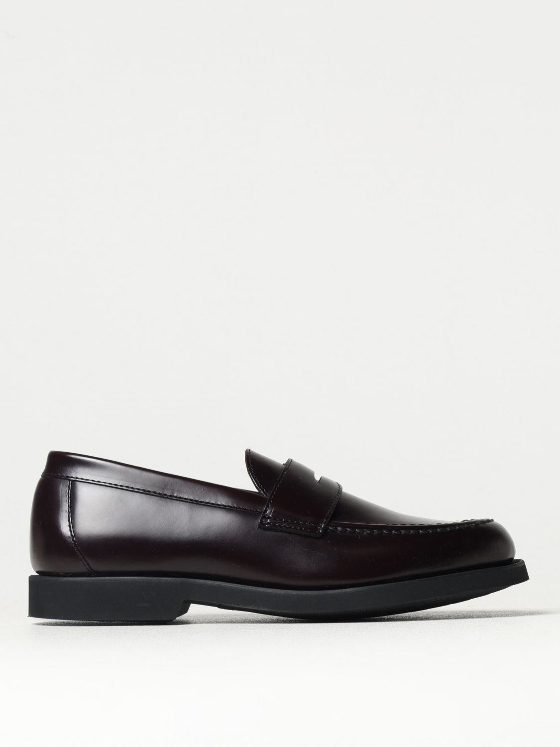 Slip-on 24mm leather loafers - Black