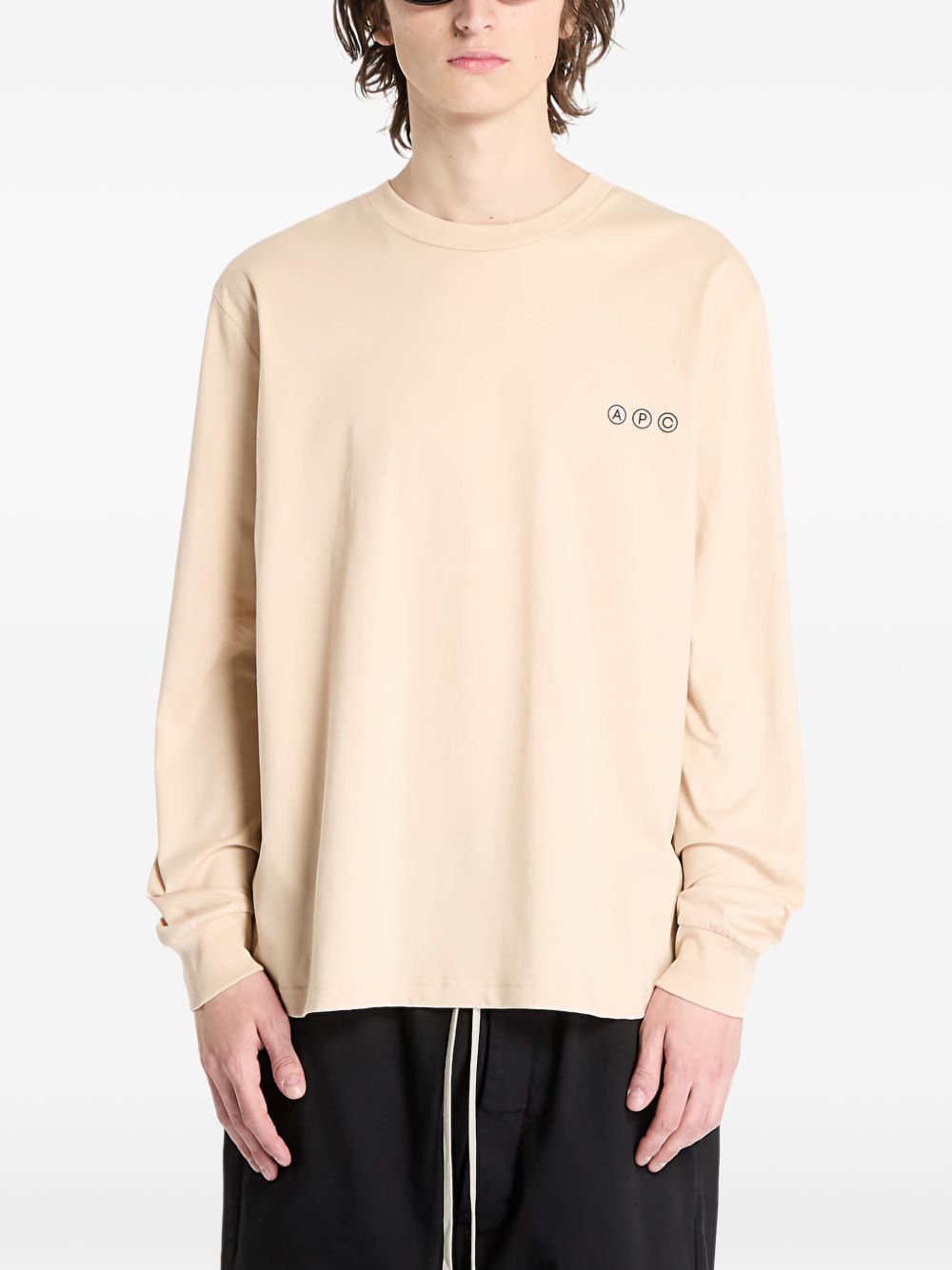 Cotton T-shirt - Neutrals