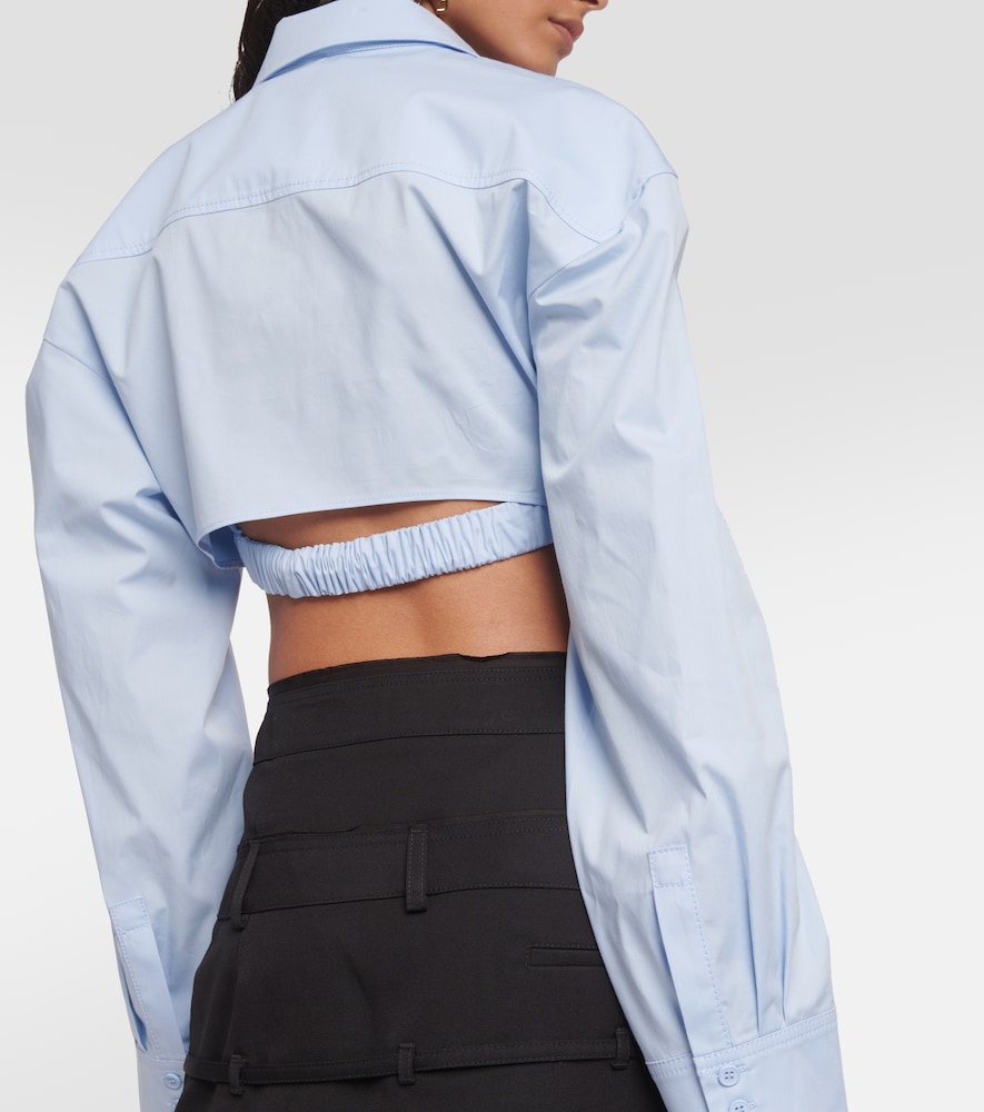 Jacquemus La Chemise Bahia cropped top