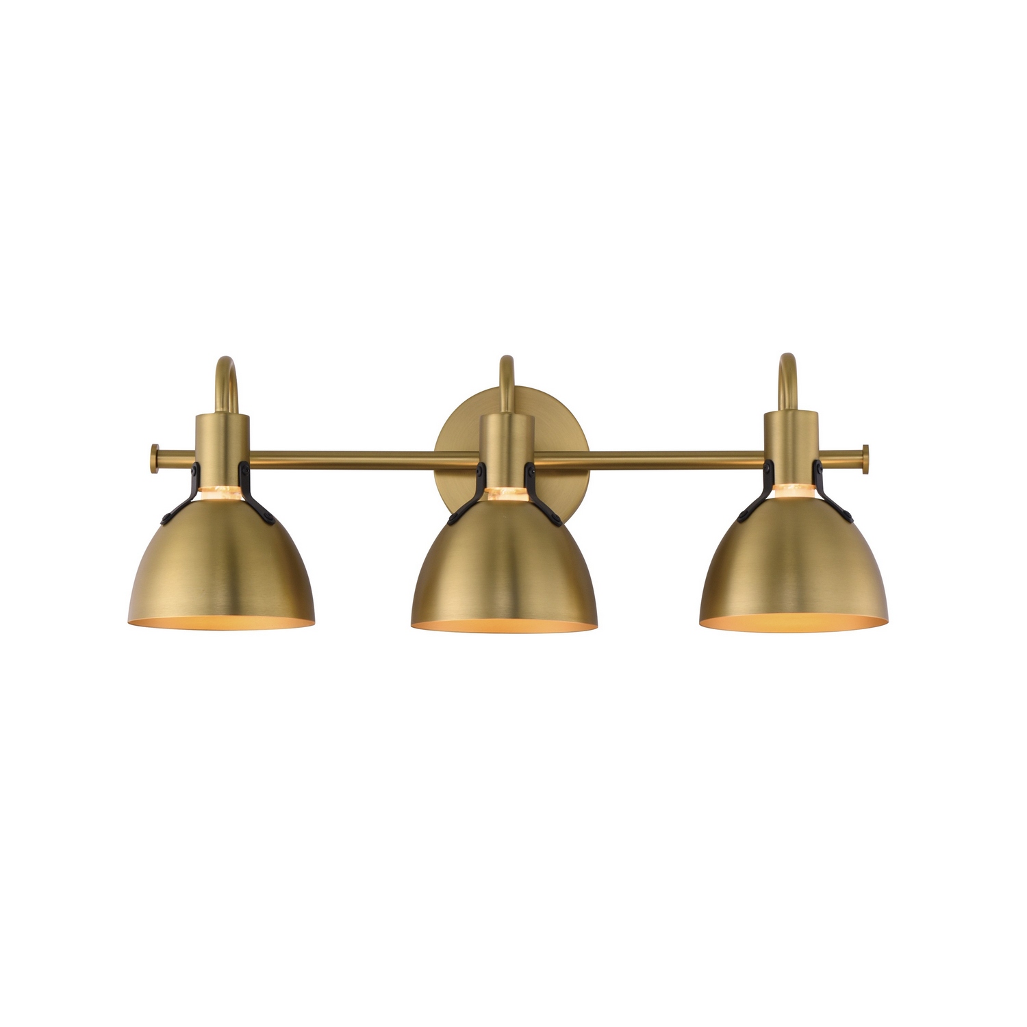Satin Brass Wall Sconce from the Dusk Collection