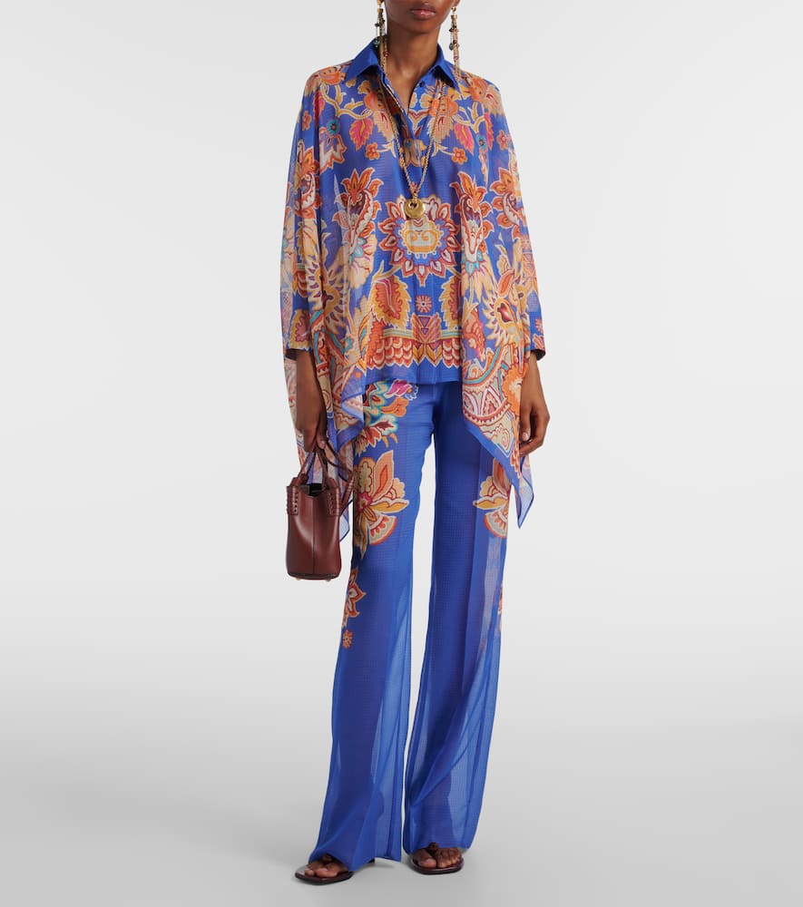 Printed poncho