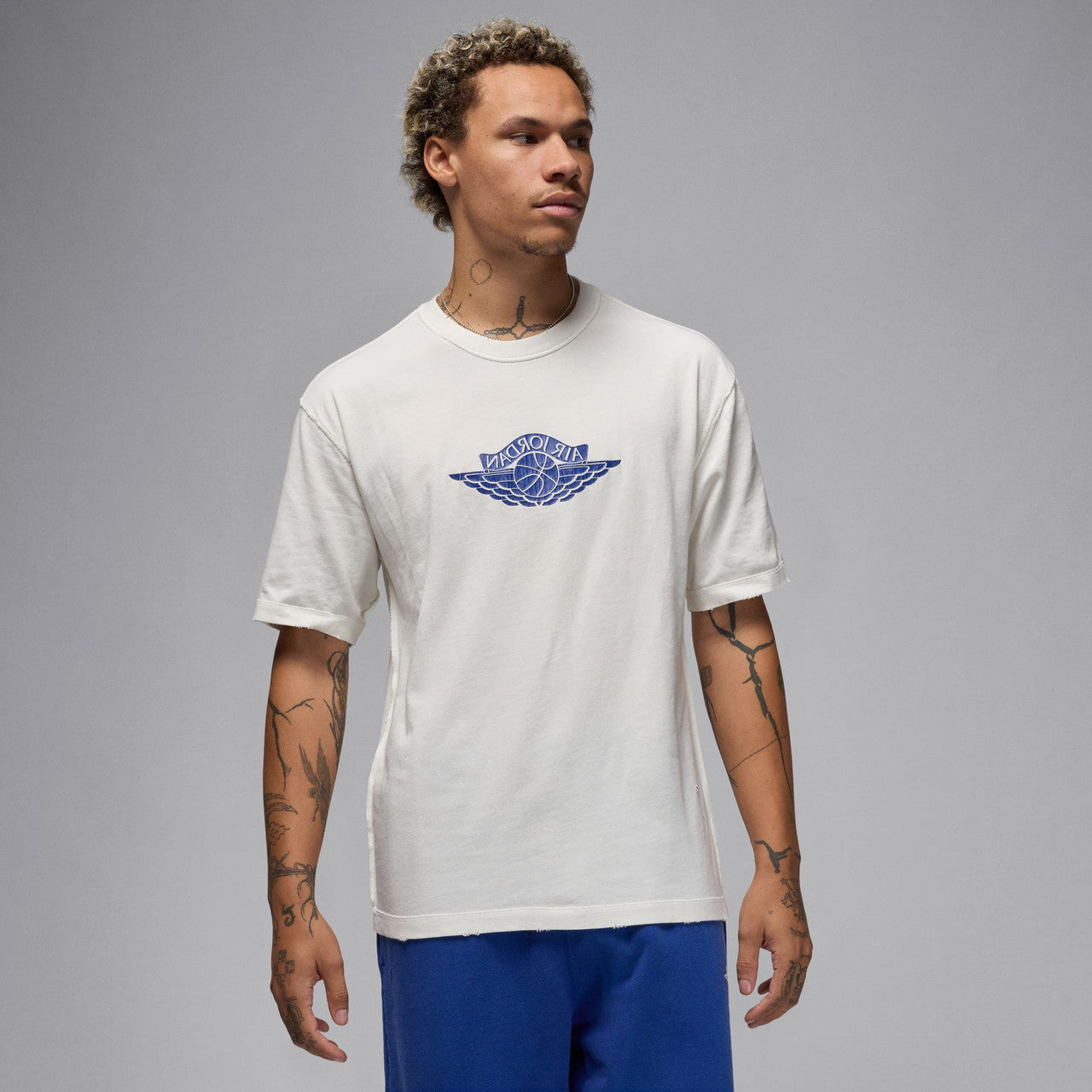 Jordan Rare Air Short Sleeve T-Shirt - SAIL/DEEP ROYAL - unisex