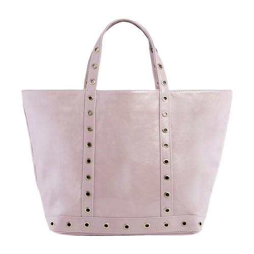 Leather M cabas tote