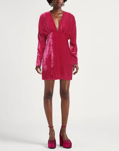 Semicouture Woman Mini dress Fuchsia Size 2 Viscose, Polyamide