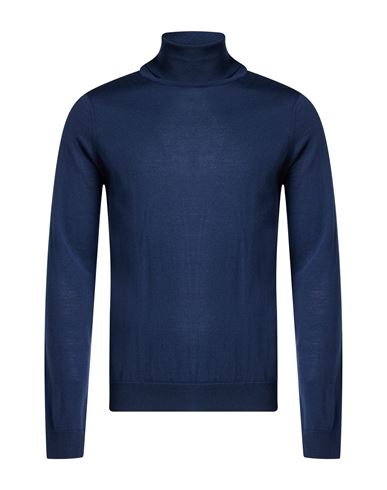 Man Turtleneck Navy Size 38 Wool