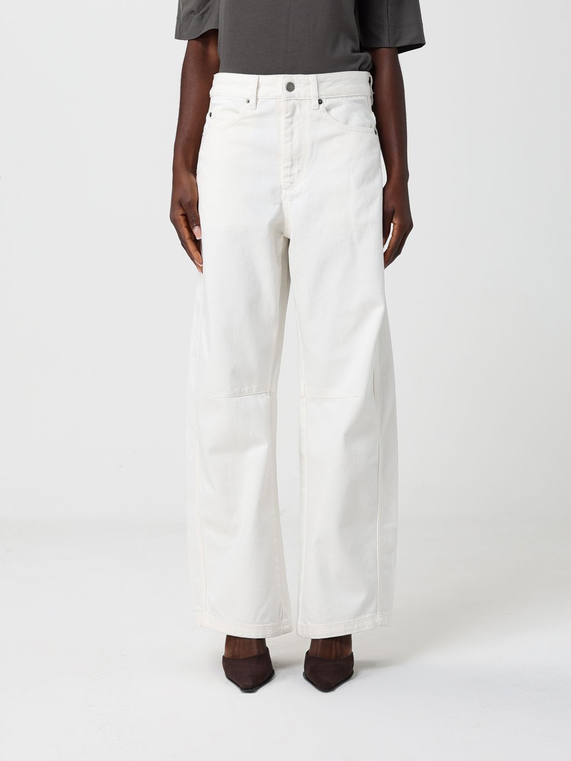 Jeans Woman color White