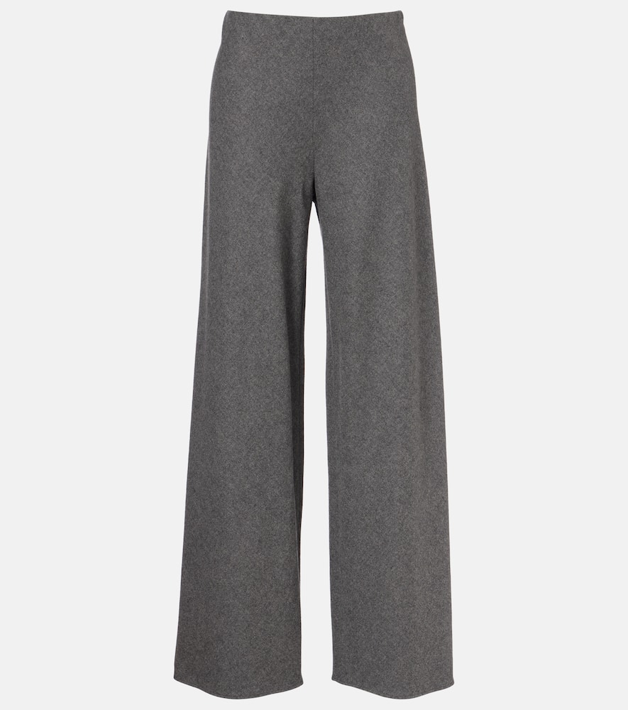 High-rise wide-leg pants