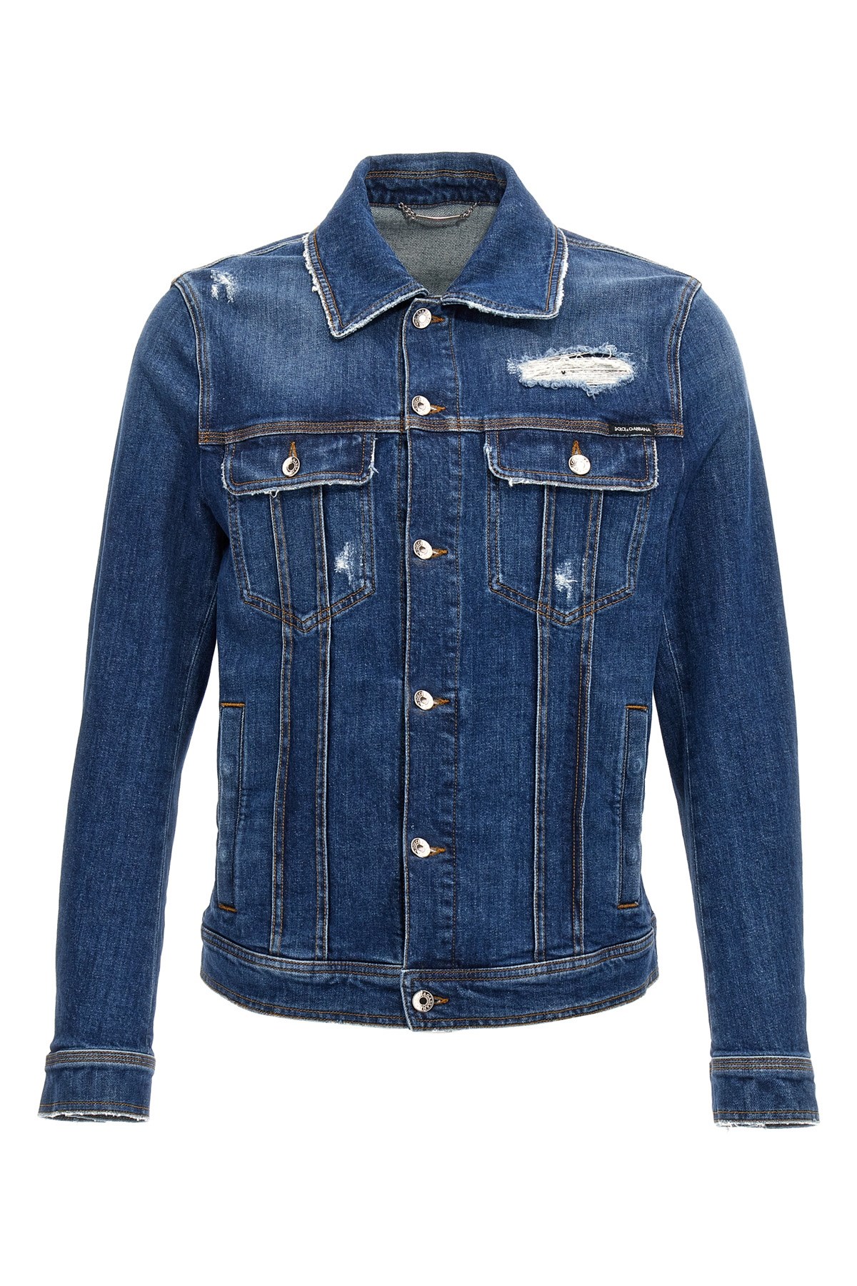 Denim Jacket With Used Effect