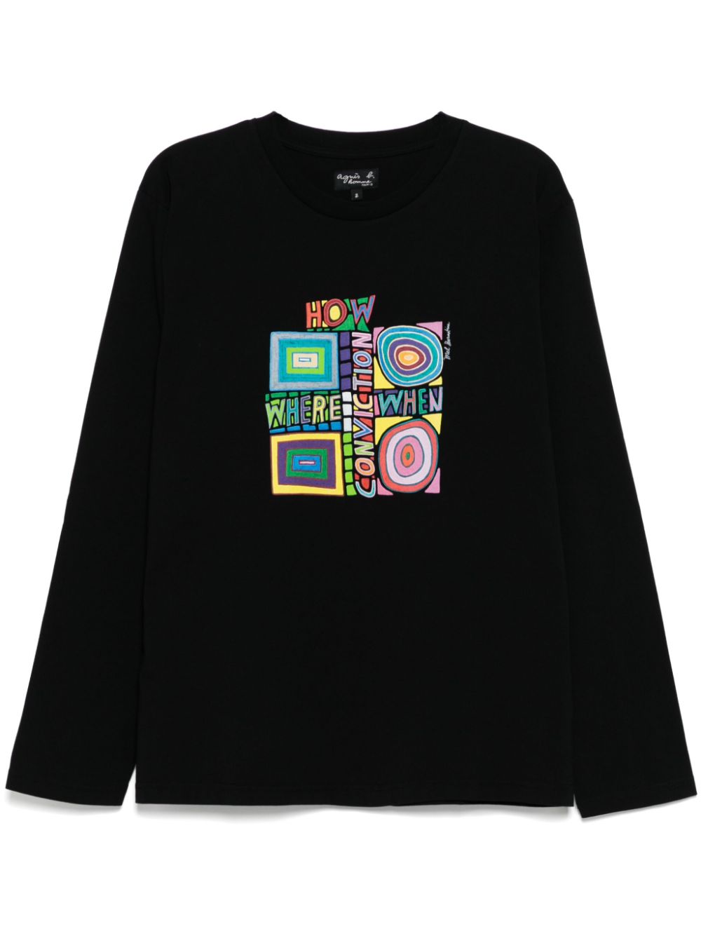 Graphic print T-shirt - Black