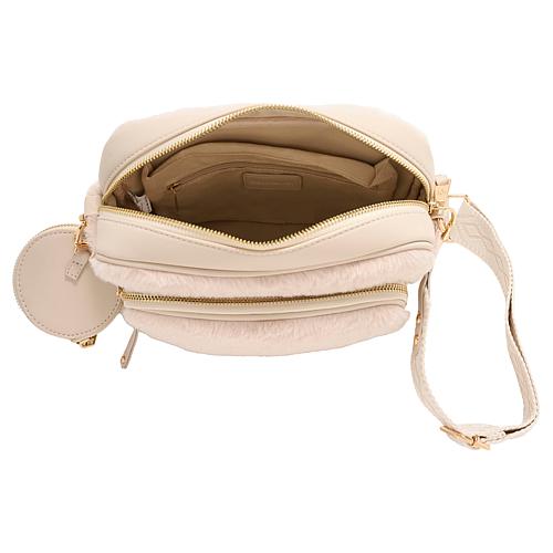® Plushy Faux Fur Crossbody Camera Bag