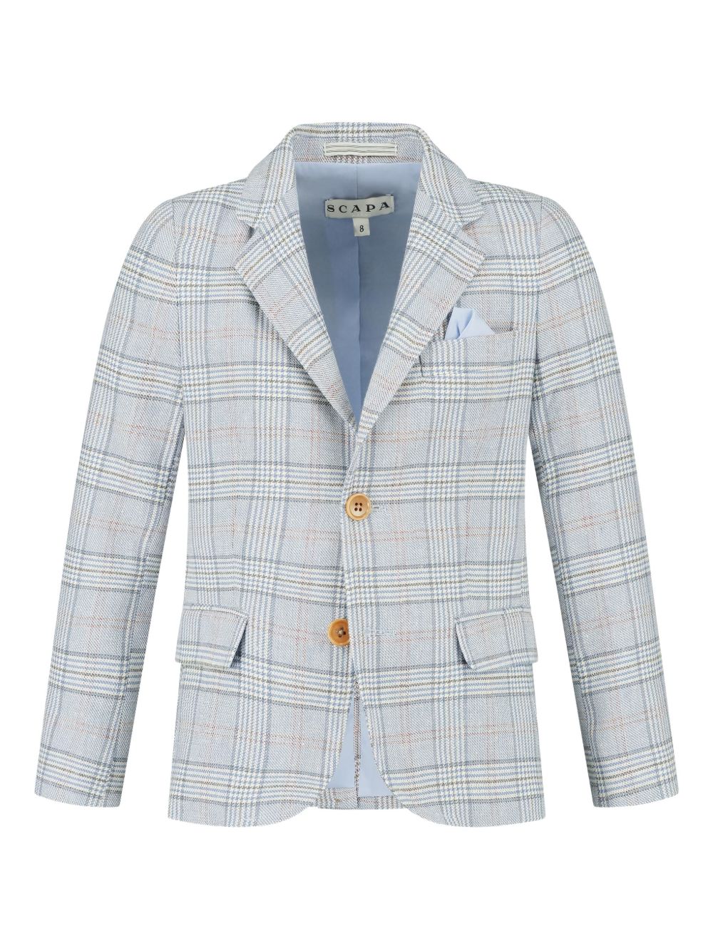 Scapa check-print blazer - Blue