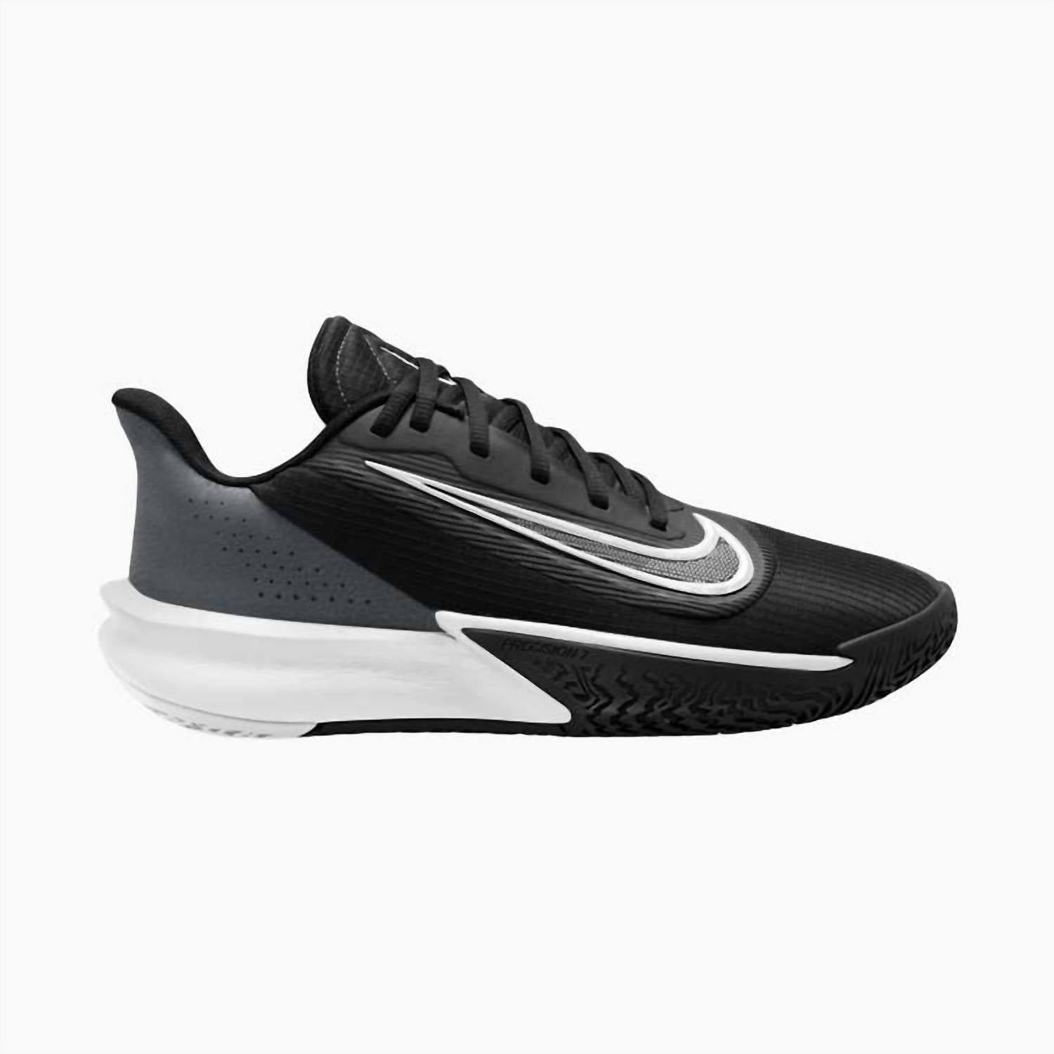 Men's Precision 7 Shoes In Black/ Iron Grey/ Smoke Grey/ White
