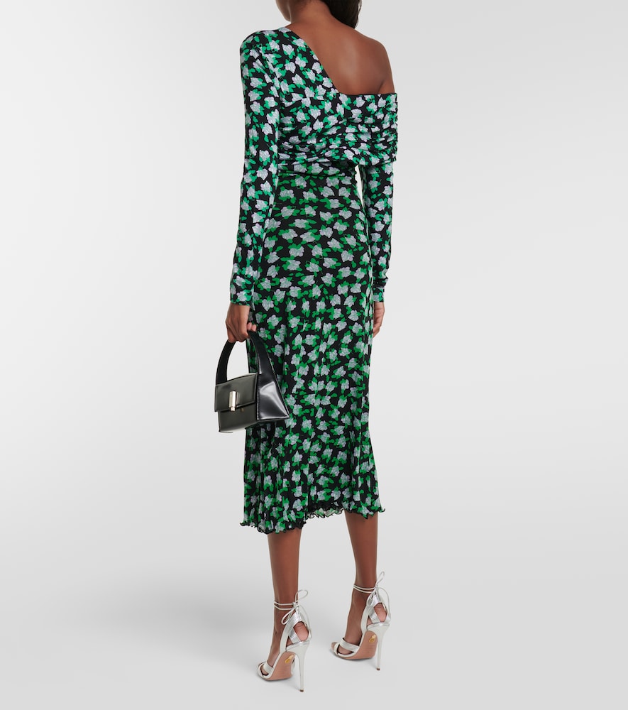 Fabian polka-dot midi dress