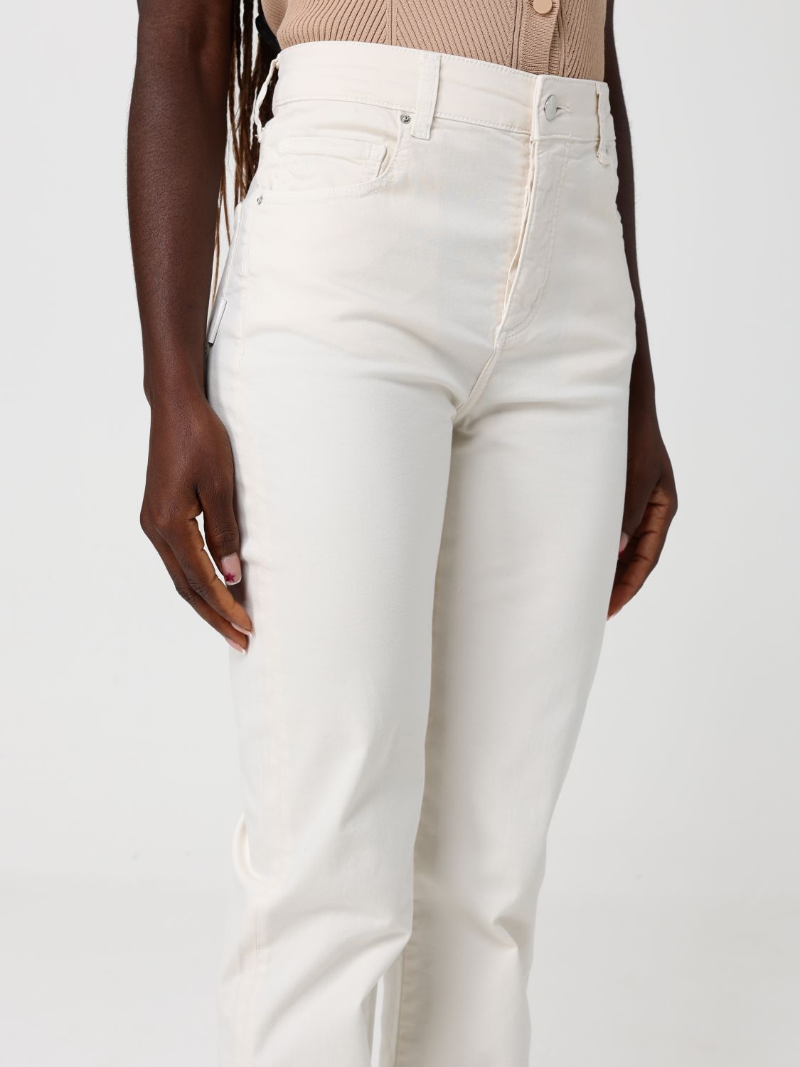 Pants Woman color Yellow Cream