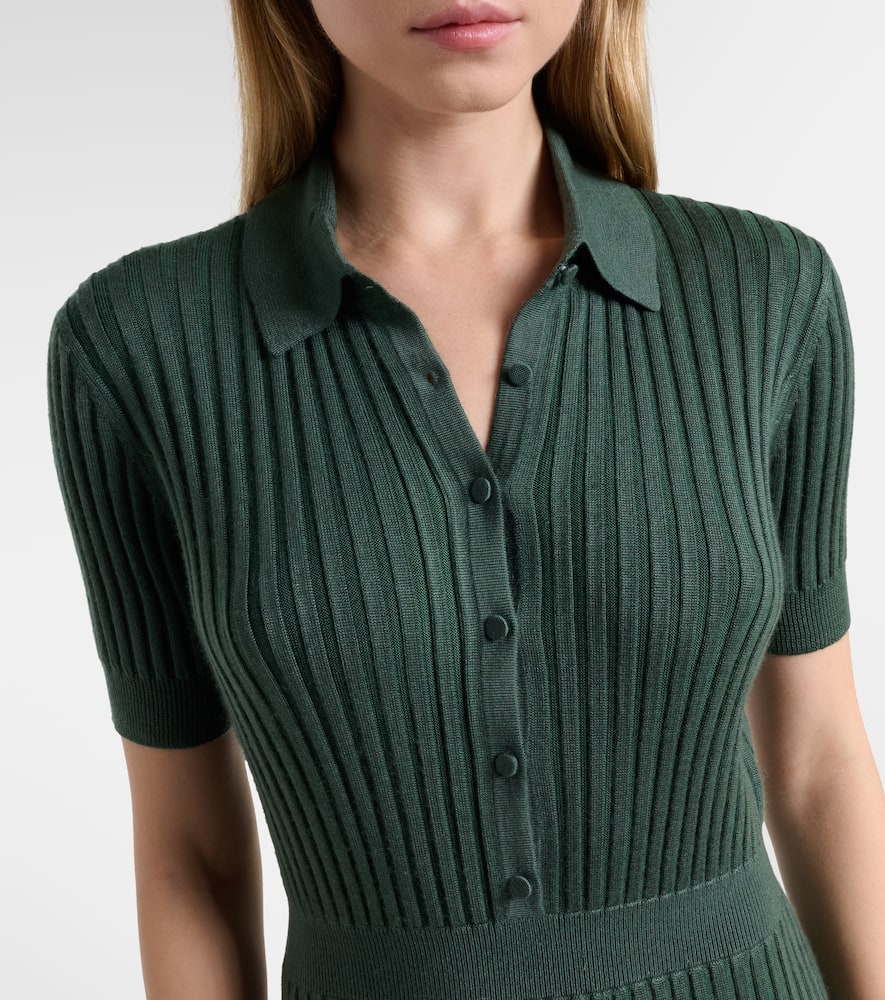 Amor cashmere and silk midi dress