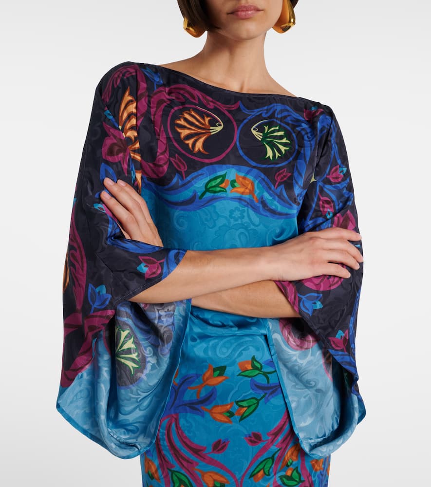Printed midi dress