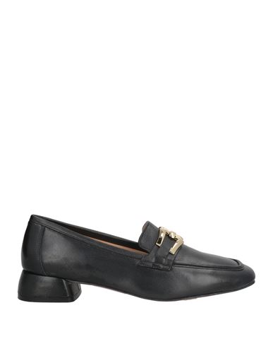 Woman Loafers Black Size 8 Leather