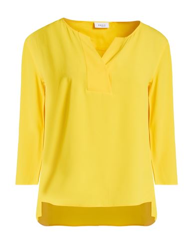 Woman Top Yellow Size 4 Acetate, Mulberry silk