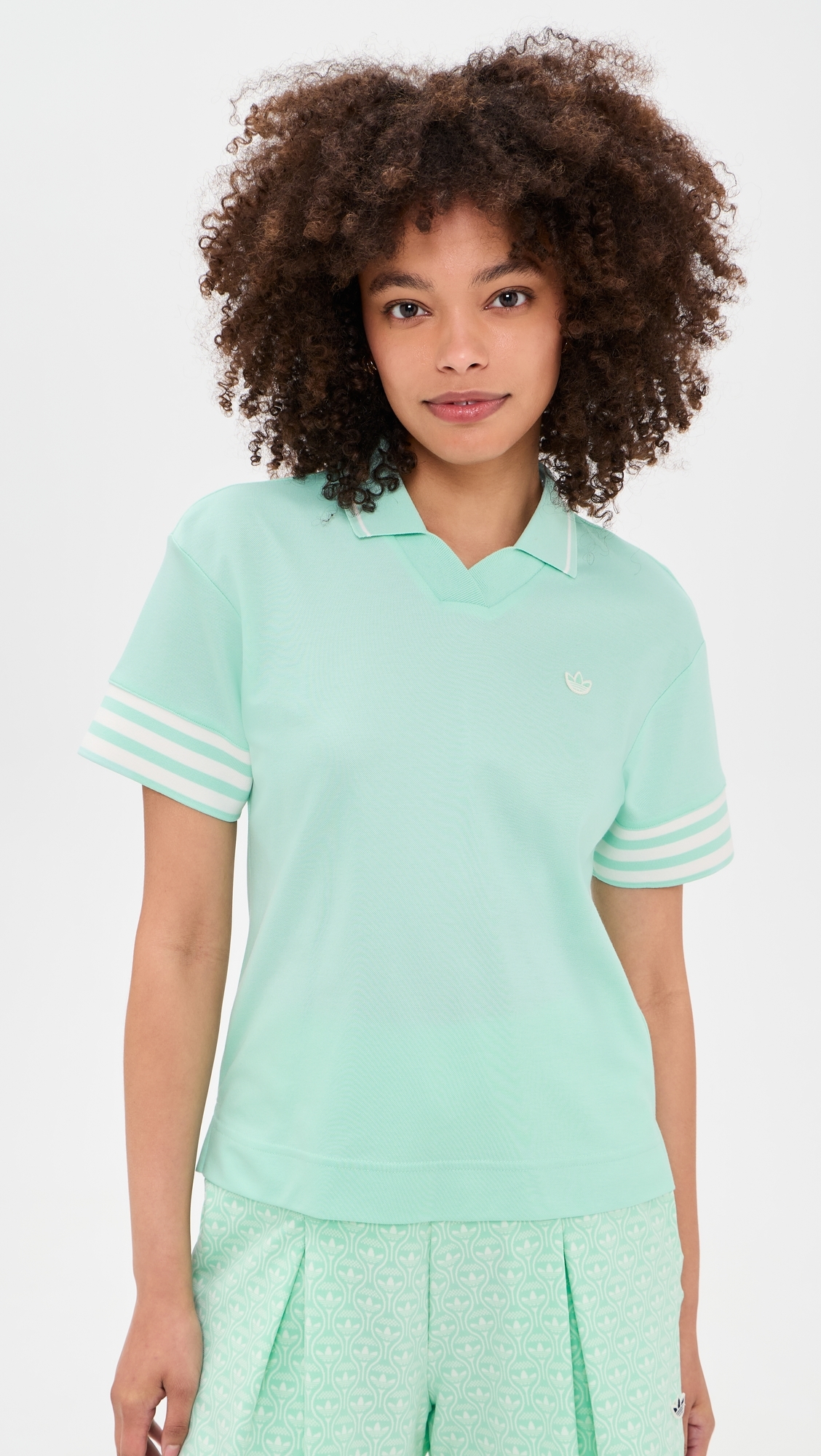 Originals 3 Stripe Polo Clear