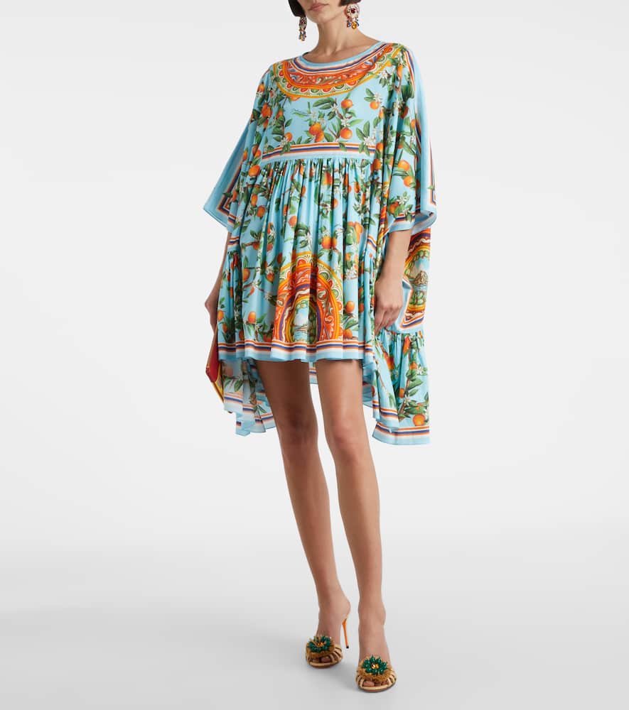 Printed cotton kaftan